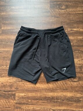 Gymshark Black Athletic Sweat Shorts w/ Cut Seam
